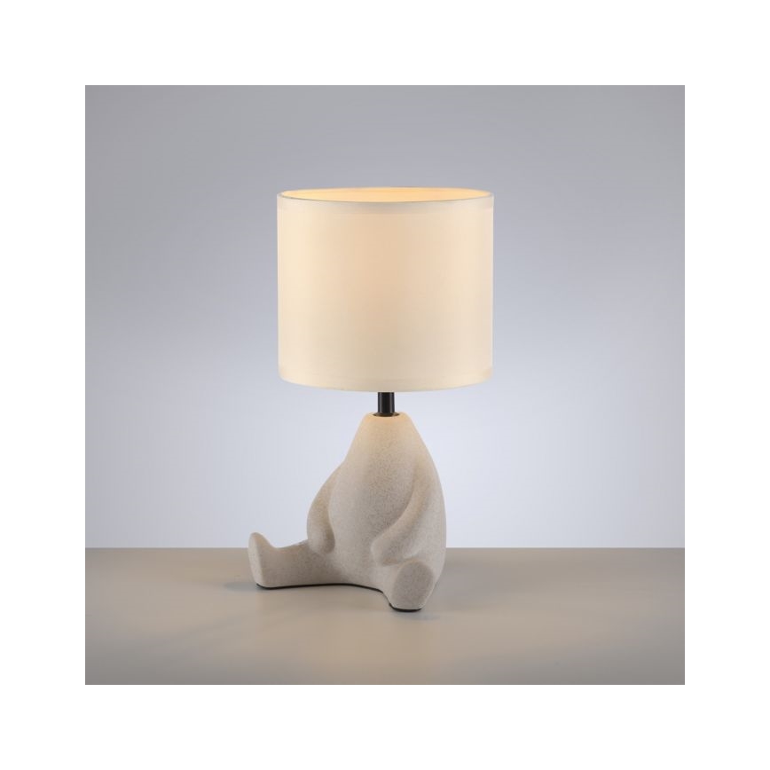 JUST LIGHT. 14190-39 - Stolná lampa TED 1xE27/25W/230V béžová