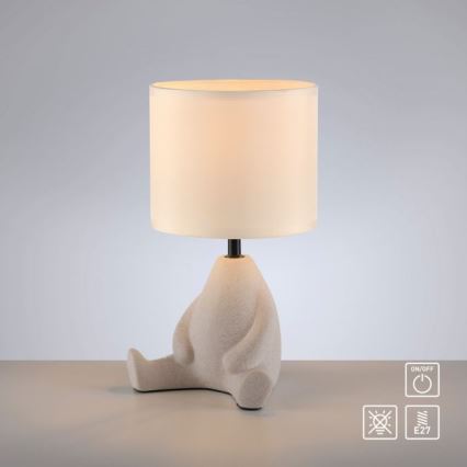 JUST LIGHT. 14190-39 - Stolná lampa TED 1xE27/25W/230V béžová
