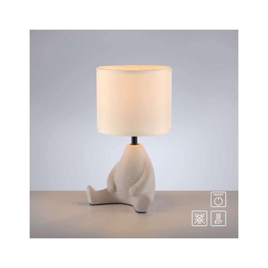 JUST LIGHT. 14190-39 - Stolná lampa TED 1xE27/25W/230V béžová