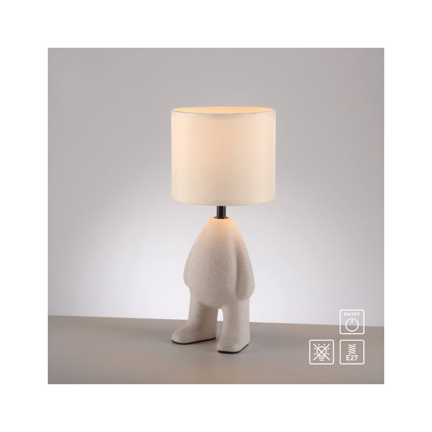 JUST LIGHT. 14191-39 - Stolná lampa TED 1xE27/25W/230V béžová
