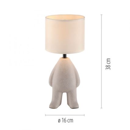 JUST LIGHT. 14191-39 - Stolová lampa TED 1xE27/25W/230V béžová