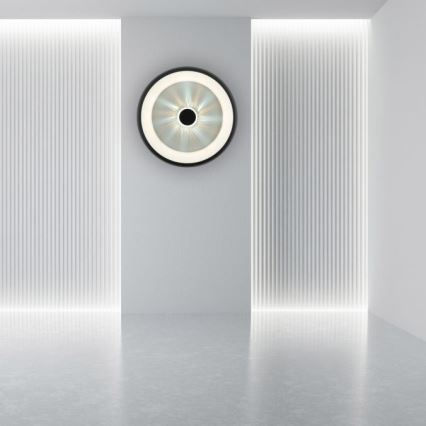 JUST LIGHT. 14384-18 - LED Stmievateľné stropné svietidlo VERTIGO LED/29W/230V 2700-5000K čierna + diaľkové ovládanie