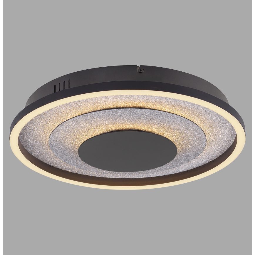 JUST LIGHT. 14409-21 - LED stropné svietidlo GLITTY LED/22W/230V priemer 40 cm čierna