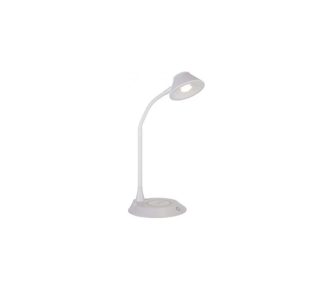 JUST LIGHT. 14414-16 -LED stmievateľná stolná lampa s nabíjaním PUCKI LED/4,5W/230V biela 14414-16