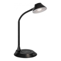 JUST LIGHT. 14414-18 - Dimmovateľná flexibilná dotyková stolná lampa s bezdrôtovým nabíjaním PUCKI LED/4,5W/230V čierna