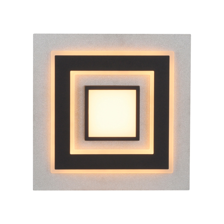 JUST LIGHT. 14439-21 - LED stropné svietidlo CICHIO LED/18,5W/230V + LED/9W 40x40 cm čierna
