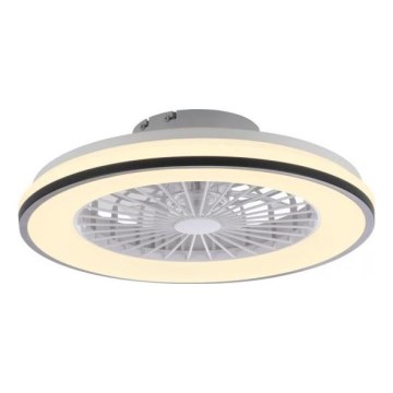 JUST LIGHT. 14447-18 - LED RGBW Stmievaťelný stropný ventilátor so svetlom LENO LED/44W/230V 3000-6500K pr. 48,6 cm biela + diaľkové ovládanie