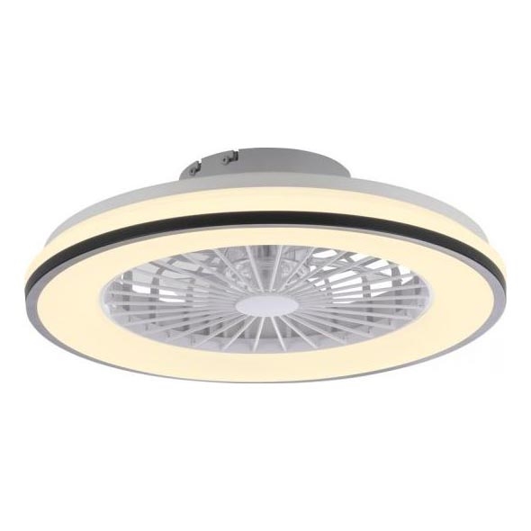 JUST LIGHT. 14447-18 - LED RGBW Stmievaťelný stropný ventilátor so svetlom LENO LED/44W/230V 3000-6500K pr. 48,6 cm biela + diaľkové ovládanie