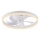 JUST LIGHT. 14624-16 - LED stmievateľný stropný ventilátor s osvetlením RITA LED/22W/230V 3000-6000K priemer 50 cm biely + diaľkové ovládanie