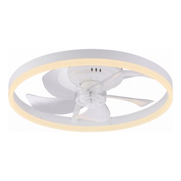 JUST LIGHT. 14624-16 - LED stmievateľný stropný ventilátor so svetlom RITA LED/22W/230V 3000-6000K priemer 50 cm biela + diaľkové ovládanie