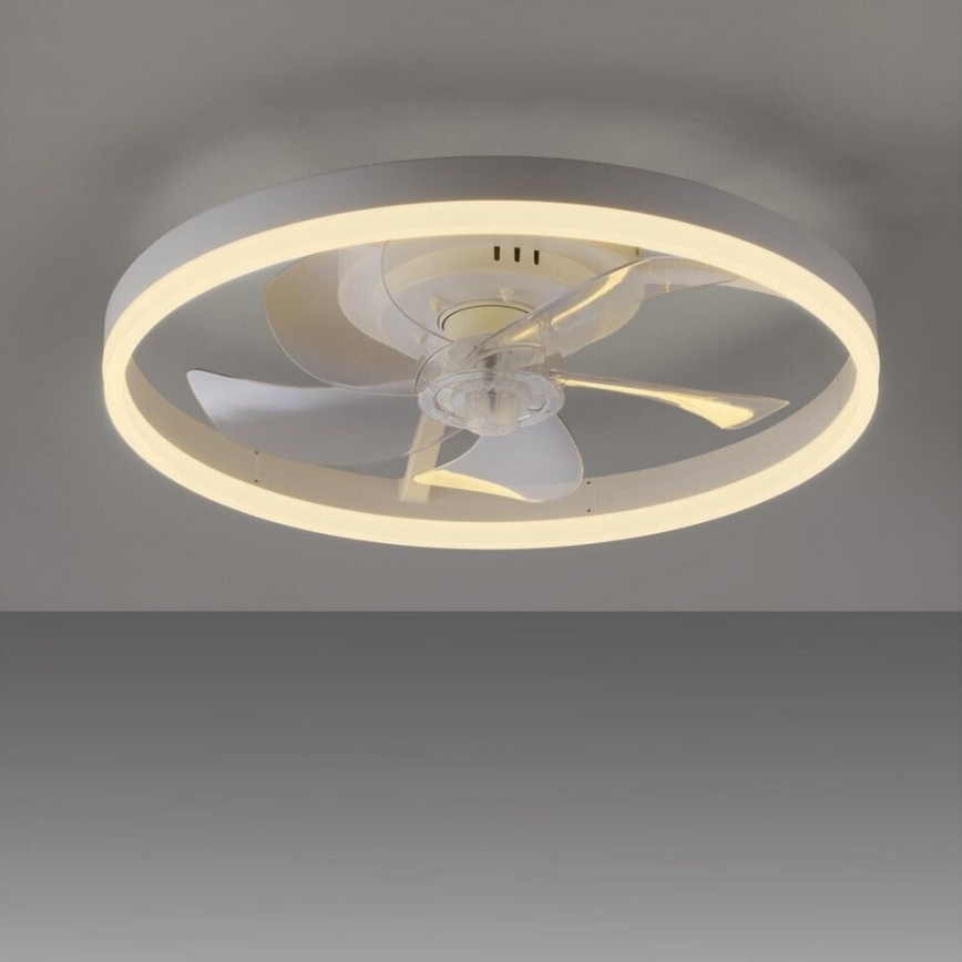 JUST LIGHT. 14624-16 - LED stmievateľný stropný ventilátor s osvetlením RITA LED/22W/230V 3000-6000K priemer 50 cm biely + diaľkové ovládanie