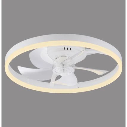 JUST LIGHT. 14624-16 - LED stmievateľný stropný ventilátor s osvetlením RITA LED/22W/230V 3000-6000K priemer 50 cm biely + diaľkové ovládanie