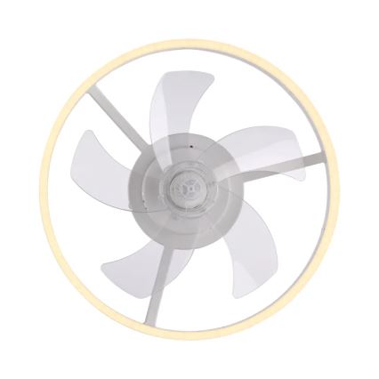 JUST LIGHT. 14624-16 - LED stmievateľný stropný ventilátor s osvetlením RITA LED/22W/230V 3000-6000K priemer 50 cm biely + diaľkové ovládanie