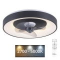 JUST LIGHT. 14644-18 - LED Stmievateľné stropné svietidlo s ventilátorom VENIKA LED/36W/230V pr. 48,6 cm 2700-5000K + diaľkové ovládanie