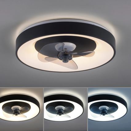 JUST LIGHT. 14644-18 - LED Stmievateľné stropné svietidlo s ventilátorom VENIKA LED/36W/230V pr. 48,6 cm 2700-5000K + diaľkové ovládanie