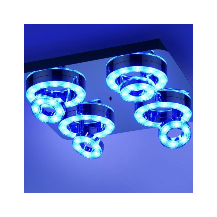JUST LIGHT. 14662-17 - LED RGBW Stmievateľné bodové svietidlo TIM LOLASMART 4xLED/5,9/230V 2700-5000K + diaľkové ovládanie