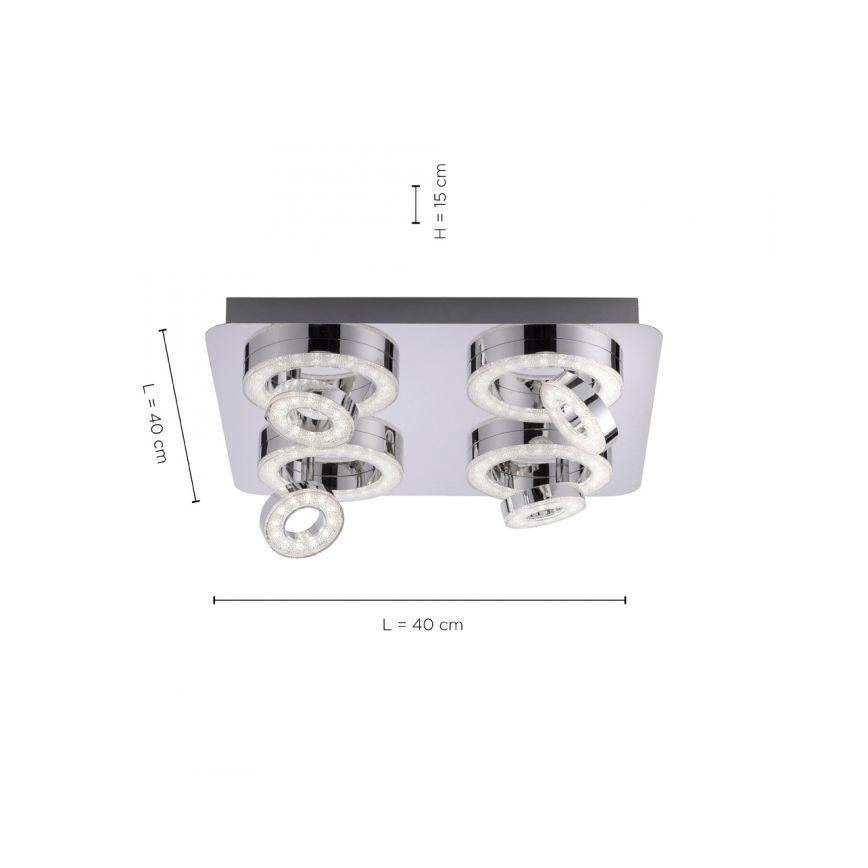 JUST LIGHT. 14662-17 - LED RGBW Stmievateľné bodové svietidlo TIM LOLASMART 4xLED/5,9/230V 2700-5000K + diaľkové ovládanie