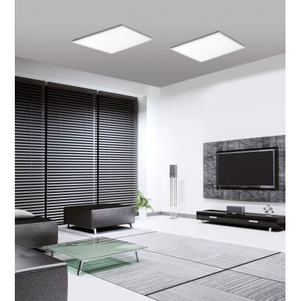 JUST LIGHT. 14681-16 - LED RGB Stmievateľný prisadený panel LOLA FLAT LED/28W/230V 2700-5000K + diaľkové ovládanie