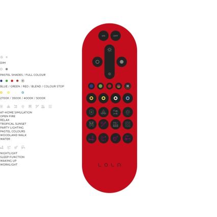 JUST LIGHT. 14681-16 - LED RGB Stmievateľný prisadený panel LOLA FLAT LED/28W/230V 2700-5000K + diaľkové ovládanie