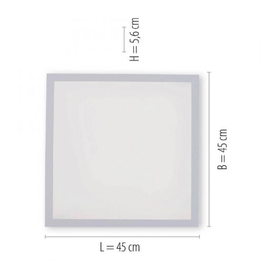 JUST LIGHT. 14681-16 - LED RGB Stmievateľný prisadený panel LOLA FLAT LED/28W/230V 2700-5000K + diaľkové ovládanie