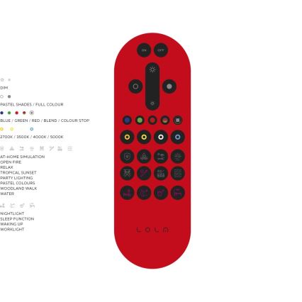 JUST LIGHT. 14682-16 - LED RGB Stmievateľný prisadený panel LOLA FLAT LED/28,5W/230V 2700-5000K + diaľkové ovládanie