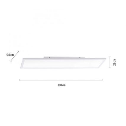 JUST LIGHT. 14682-16 - LED RGB Stmievateľný prisadený panel LOLA FLAT LED/28,5W/230V 2700-5000K + diaľkové ovládanie