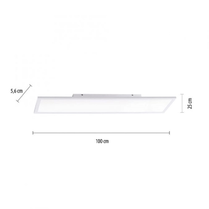 JUST LIGHT. 14682-16 - LED RGB Stmievateľný prisadený panel LOLA FLAT LED/28,5W/230V 2700-5000K + diaľkové ovládanie