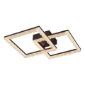 JUST LIGHT. 14732-18 - LED Stropné svietidlo GLITRA LED/17,5W/230V 37,6x37,6 cm čierna