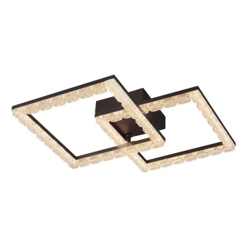 JUST LIGHT. 14732-18 - LED Stropné svietidlo GLITRA LED/17,5W/230V 37,6x37,6 cm čierna