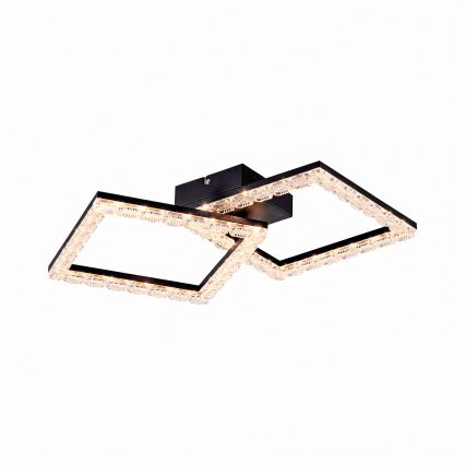 JUST LIGHT. 14732-18 - LED Stropné svietidlo GLITRA LED/17,5W/230V 37,6x37,6 cm čierna