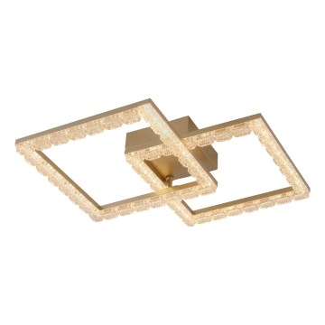 JUST LIGHT. 14732-60 - LED stropné svietidlo GLITRA LED/17,5W/230V 37,6x37,6 cm zlaté