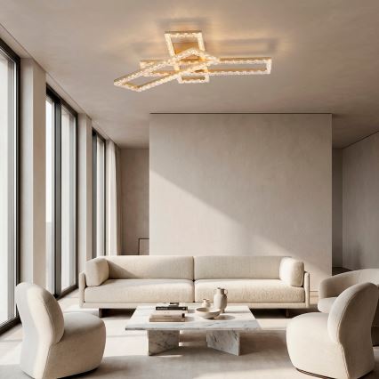 JUST LIGHT. 14733-60 - LED stropné svietidlo GLITRA LED/35W/230V 57,25x72,05 cm zlatá