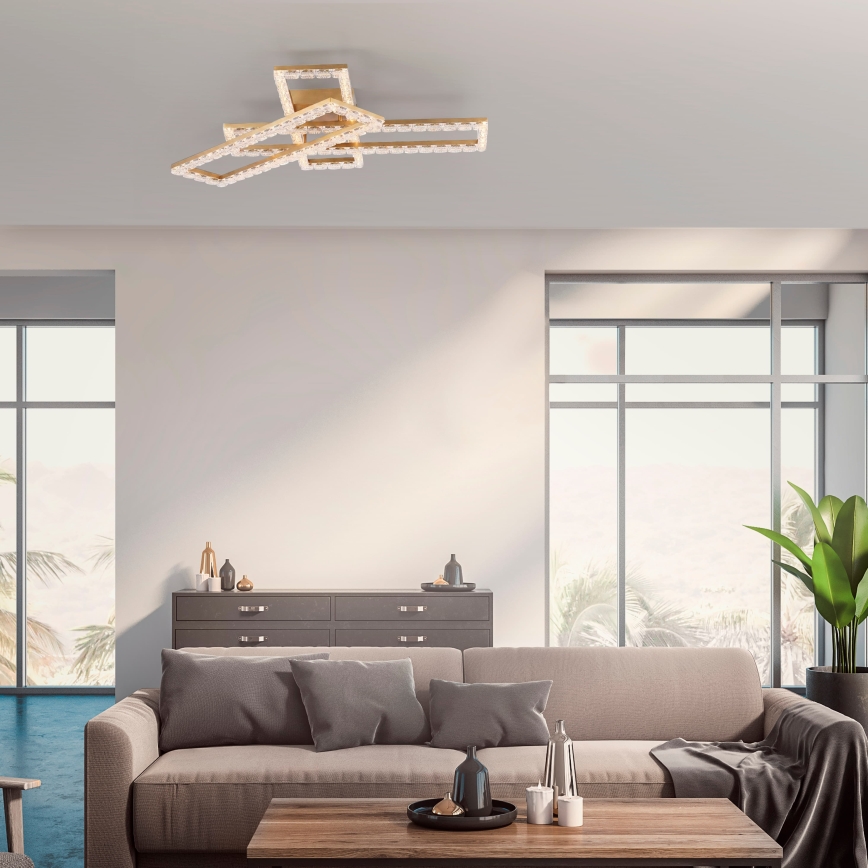 JUST LIGHT. 14733-60 - LED stropné svietidlo GLITRA LED/35W/230V 57,25x72,05 cm zlatá