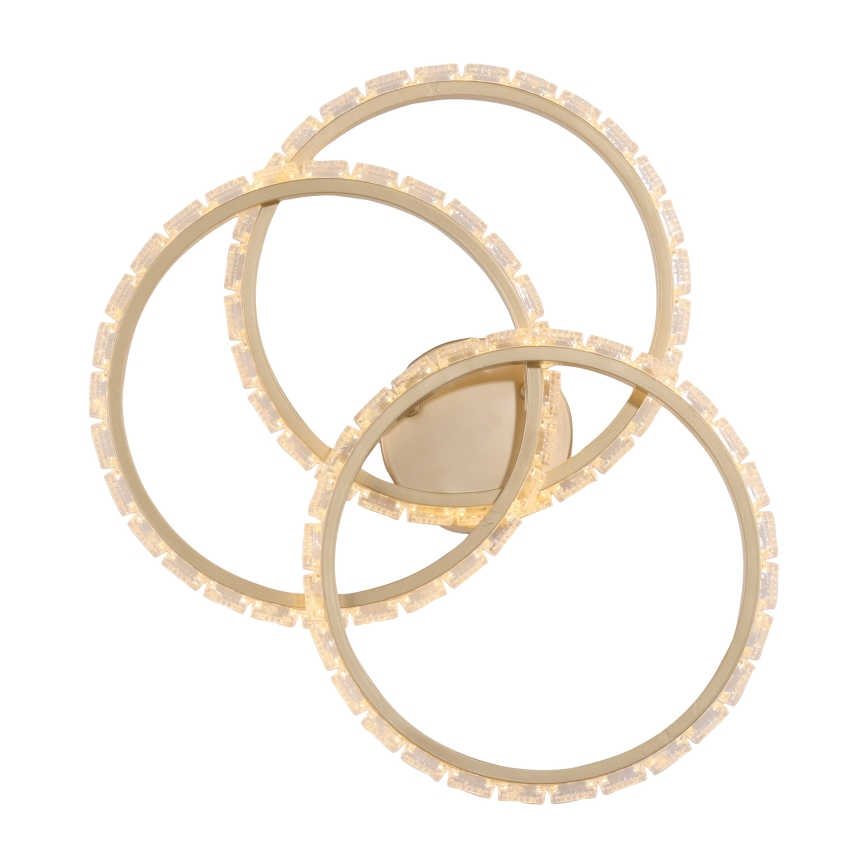 JUST LIGHT. 14734-60 - LED Stropné svietidlo GLITRA LED/37W/230V pr. 50 cm zlaté