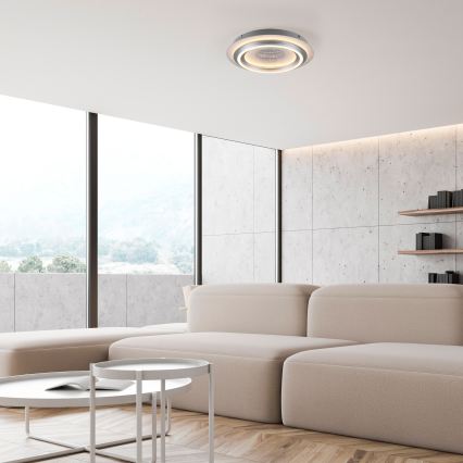 JUST LIGHT. 15089-21 - LED stropné svietidlo CICHIO LED/36W/230V pr. 40 cm matný chróm