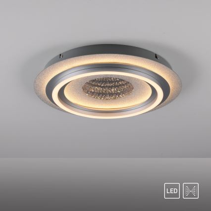 JUST LIGHT. 15089-21 - LED stropné svietidlo CICHIO LED/36W/230V pr. 40 cm matný chróm