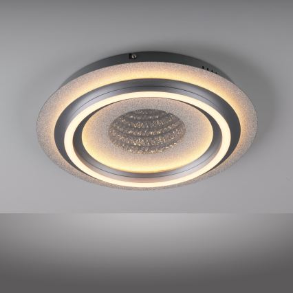 JUST LIGHT. 15089-21 - LED stropné svietidlo CICHIO LED/36W/230V pr. 40 cm matný chróm