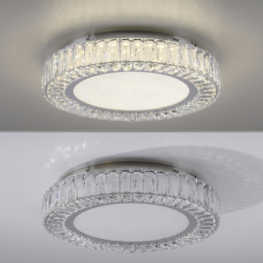 JUST LIGHT. 15222-17 - LED Stropné svietidlo KULUNKA LED/46W/230V pr. 50 cm lesklý chróm
