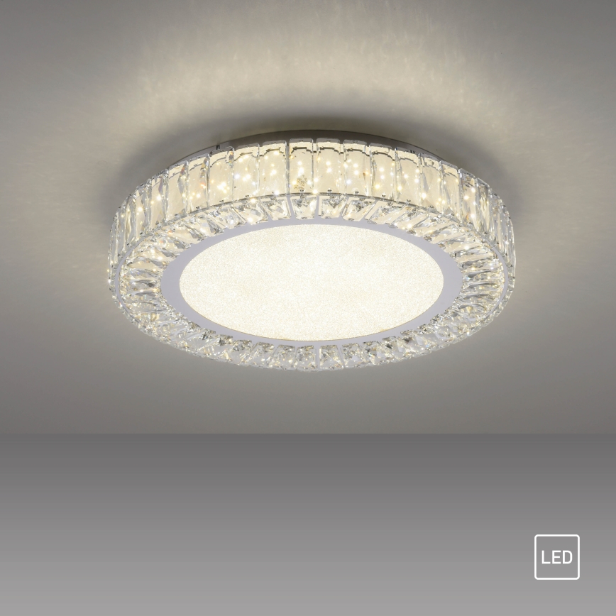 JUST LIGHT. 15222-17 - LED Stropné svietidlo KULUNKA LED/46W/230V pr. 50 cm lesklý chróm