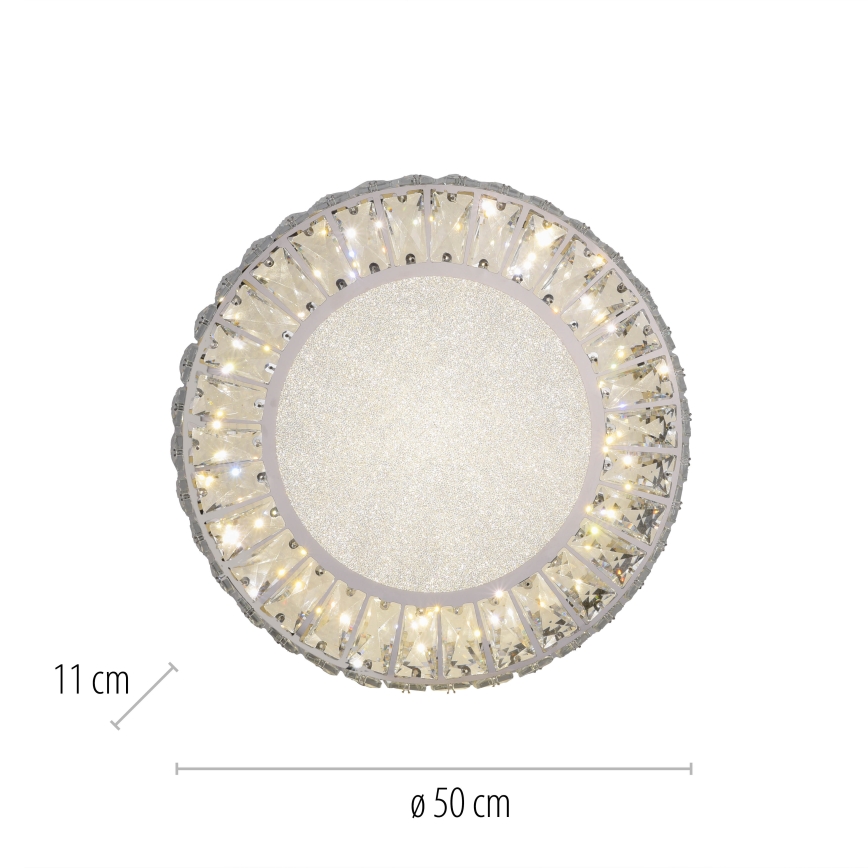 JUST LIGHT. 15222-17 - LED Stropné svietidlo KULUNKA LED/46W/230V pr. 50 cm lesklý chróm