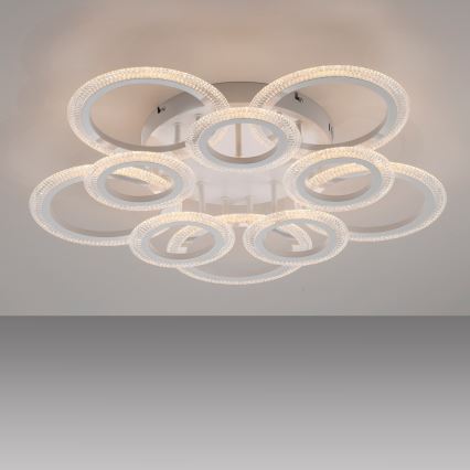 JUST LIGHT. 15268-16 - LED Stropné svietidlo CRYSTALLO LED/48,5W/230V priemer 68,6 cm biela