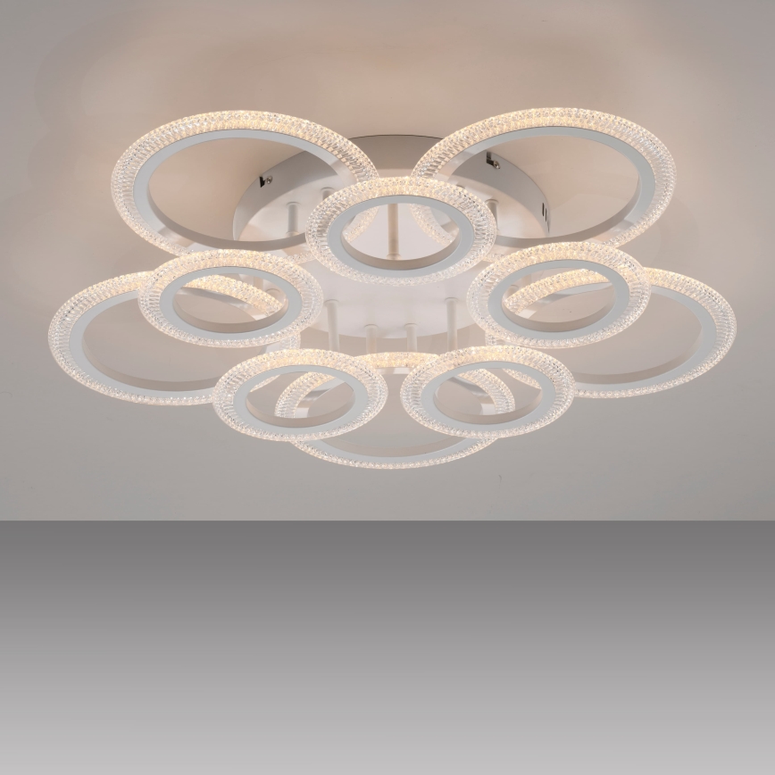 JUST LIGHT. 15268-16 - LED Stropné svietidlo CRYSTALLO LED/48,5W/230V priemer 68,6 cm biela