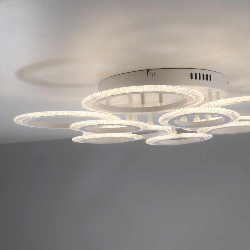 JUST LIGHT. 15268-16 - LED Stropné svietidlo CRYSTALLO LED/48,5W/230V priemer 68,6 cm biela