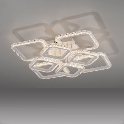 JUST LIGHT. 15269-16 - LED Stropné svietidlo CRYSTALLO LED/43,5W/230V 49x49 cm biela