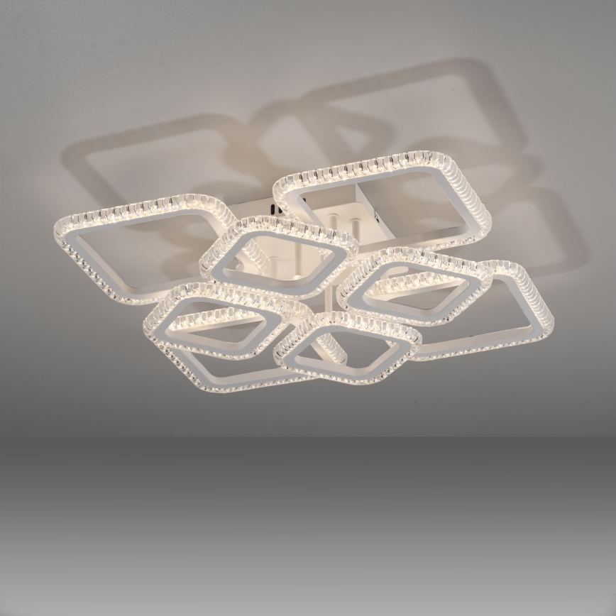 JUST LIGHT. 15269-16 - LED Stropné svietidlo CRYSTALLO LED/43,5W/230V 49x49 cm biela