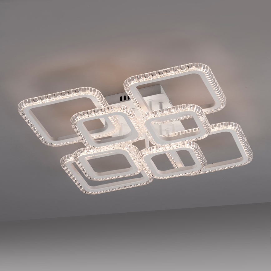 JUST LIGHT. 15269-16 - LED Stropné svietidlo CRYSTALLO LED/43,5W/230V 49x49 cm biela