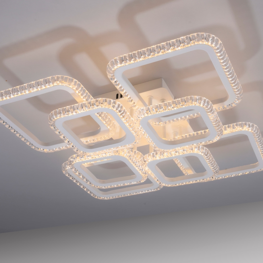 JUST LIGHT. 15269-16 - LED Stropné svietidlo CRYSTALLO LED/43,5W/230V 49x49 cm biela