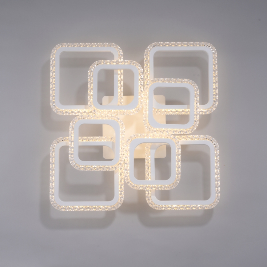 JUST LIGHT. 15269-16 - LED Stropné svietidlo CRYSTALLO LED/43,5W/230V 49x49 cm biela