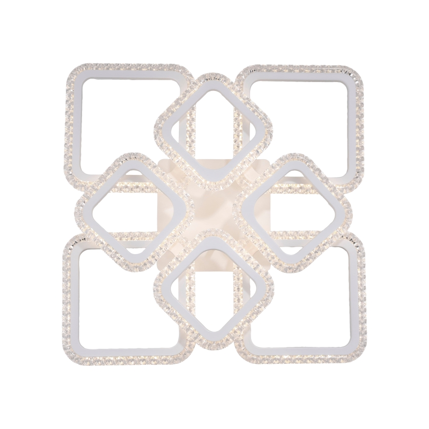 JUST LIGHT. 15269-16 - LED Stropné svietidlo CRYSTALLO LED/43,5W/230V 49x49 cm biela