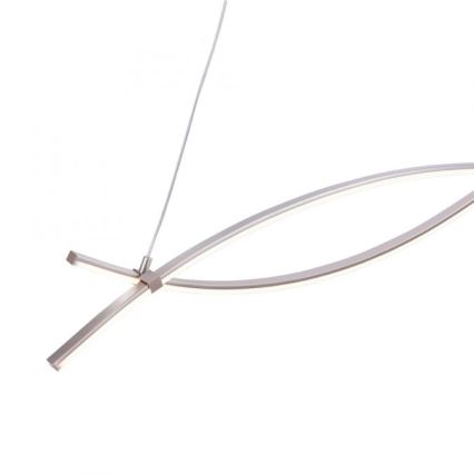 JUST LIGHT. 15382-55 - LED Luster na lanku MAJA 2xLED/8,4W/230V matný chróm